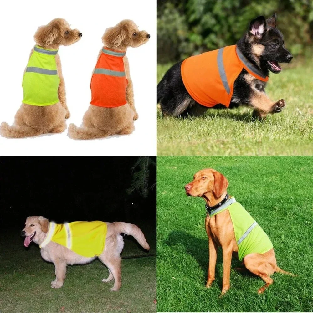 Hunting Dog Vest Pet Coat Parka High‎ Visibility Safety Orange Reflective M/L